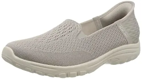 2.0-Guiding Slip-INS Exclusive products Loafer Womens SKECHERS 6 Light Taupe Fest Innovative Reggae