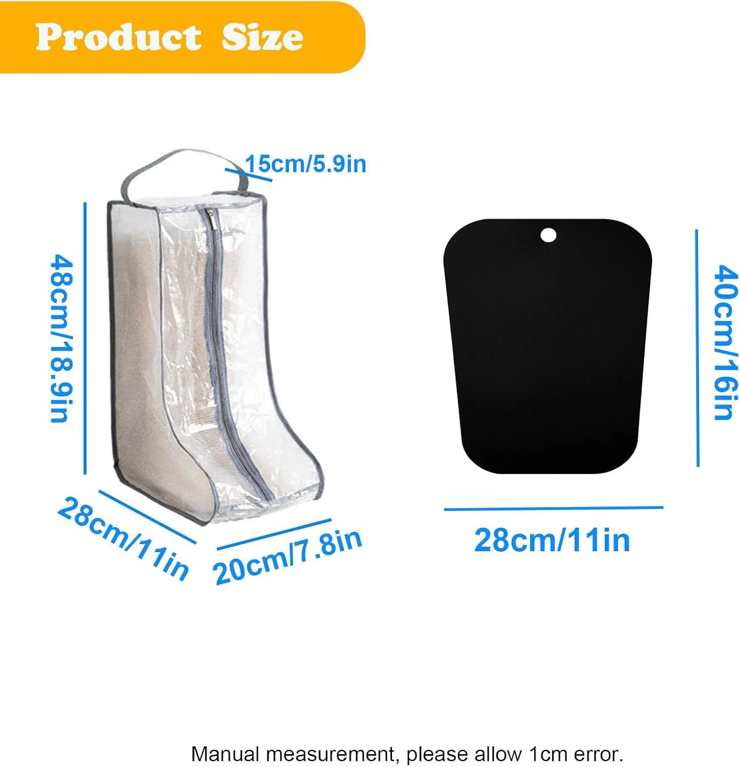 3-Pack Boot Bags & Boot Trees for Cowboy Boot Storage Portable Dust-proof Boot Bag for Travel Tall Boot Bag for Storage
