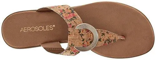 Aerosoles Supper Chlub Flip Flop Floral Cork 95 M Us