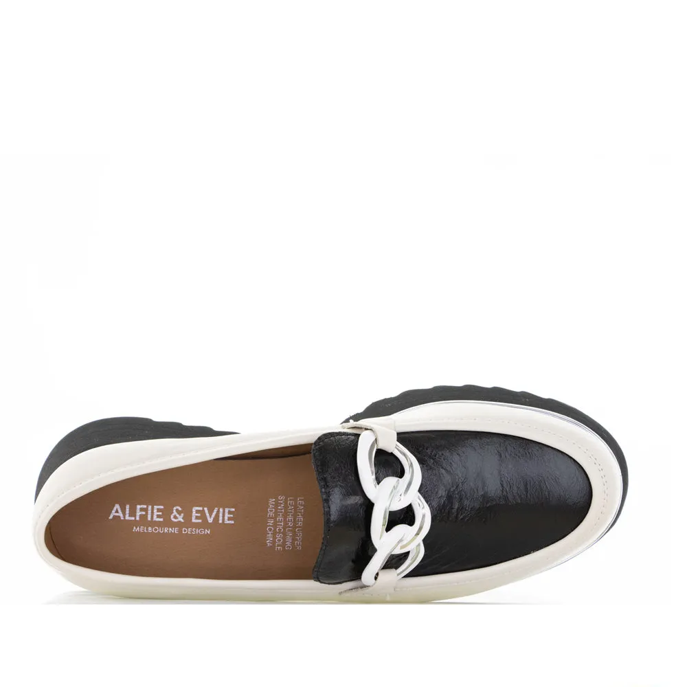 ALFIE & EVIE HITCH CREAM BLACK