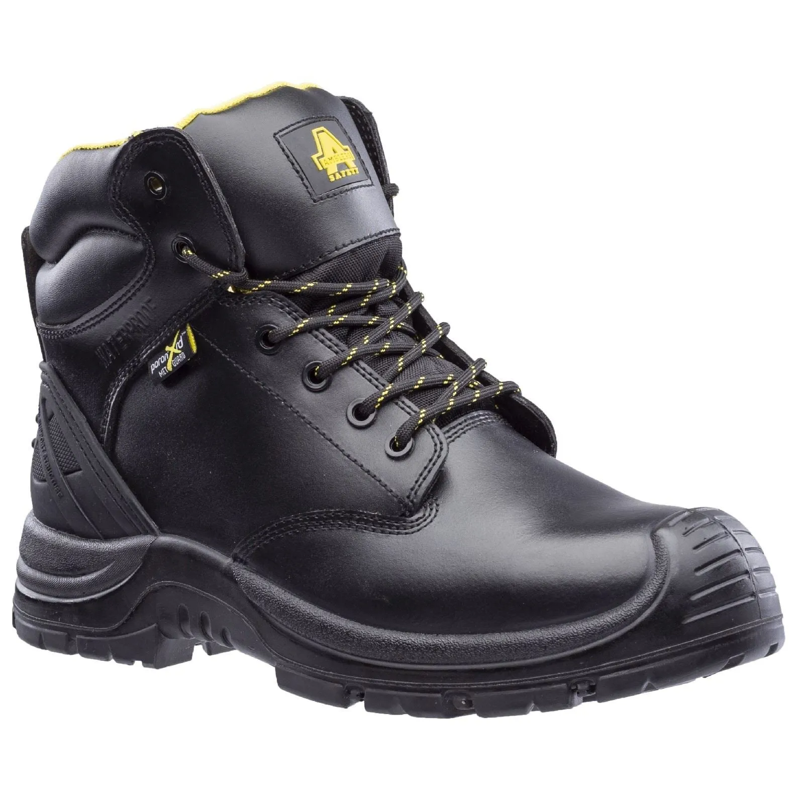 Amblers Safety Unisex AS303C Wrekin Metal Free Metatarsal Waterproof Safety Boot in Black