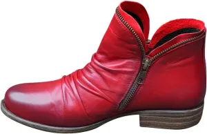 AMDBEL Cowboy Boots For Women Short, Arch Support Low Heel Fashion Lace Up Zipper Booties Slip On Leather Short Booties