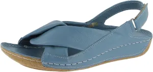 Andrea Conti Women's 0779601 1119 Sandal, Infinity Blue, 7