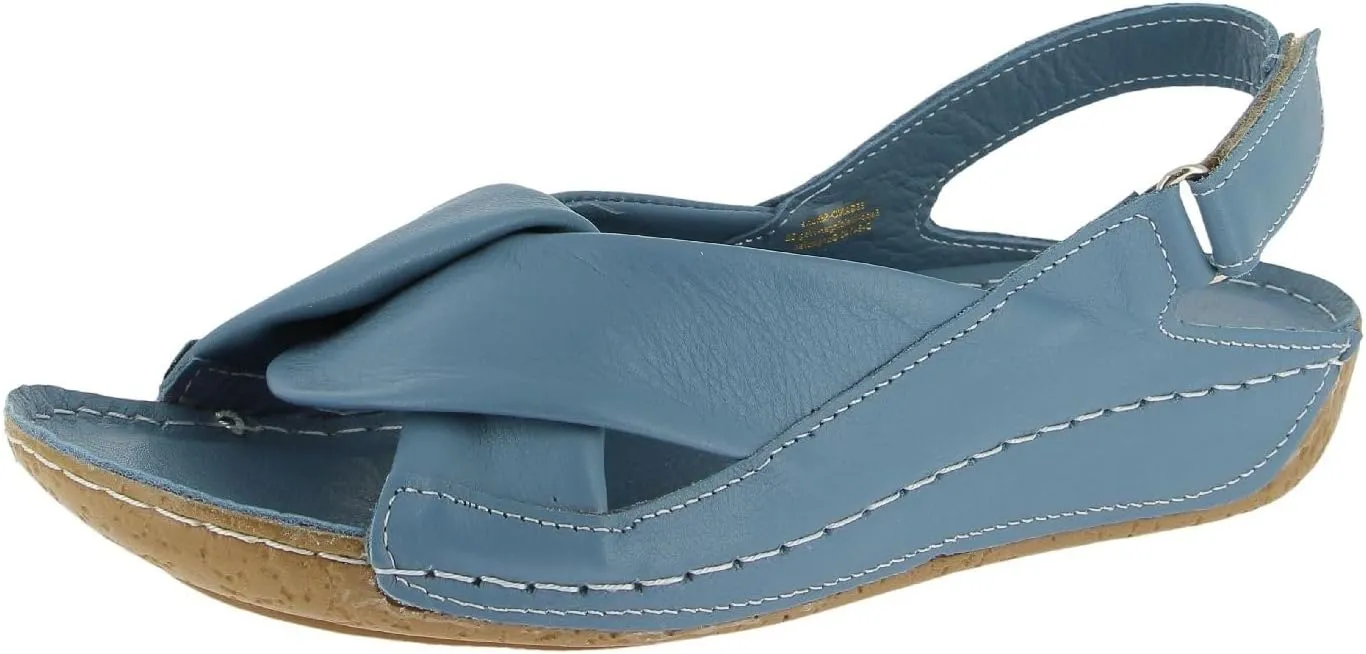 Andrea Conti Women's 0779601 1119 Sandal, Infinity Blue, 7