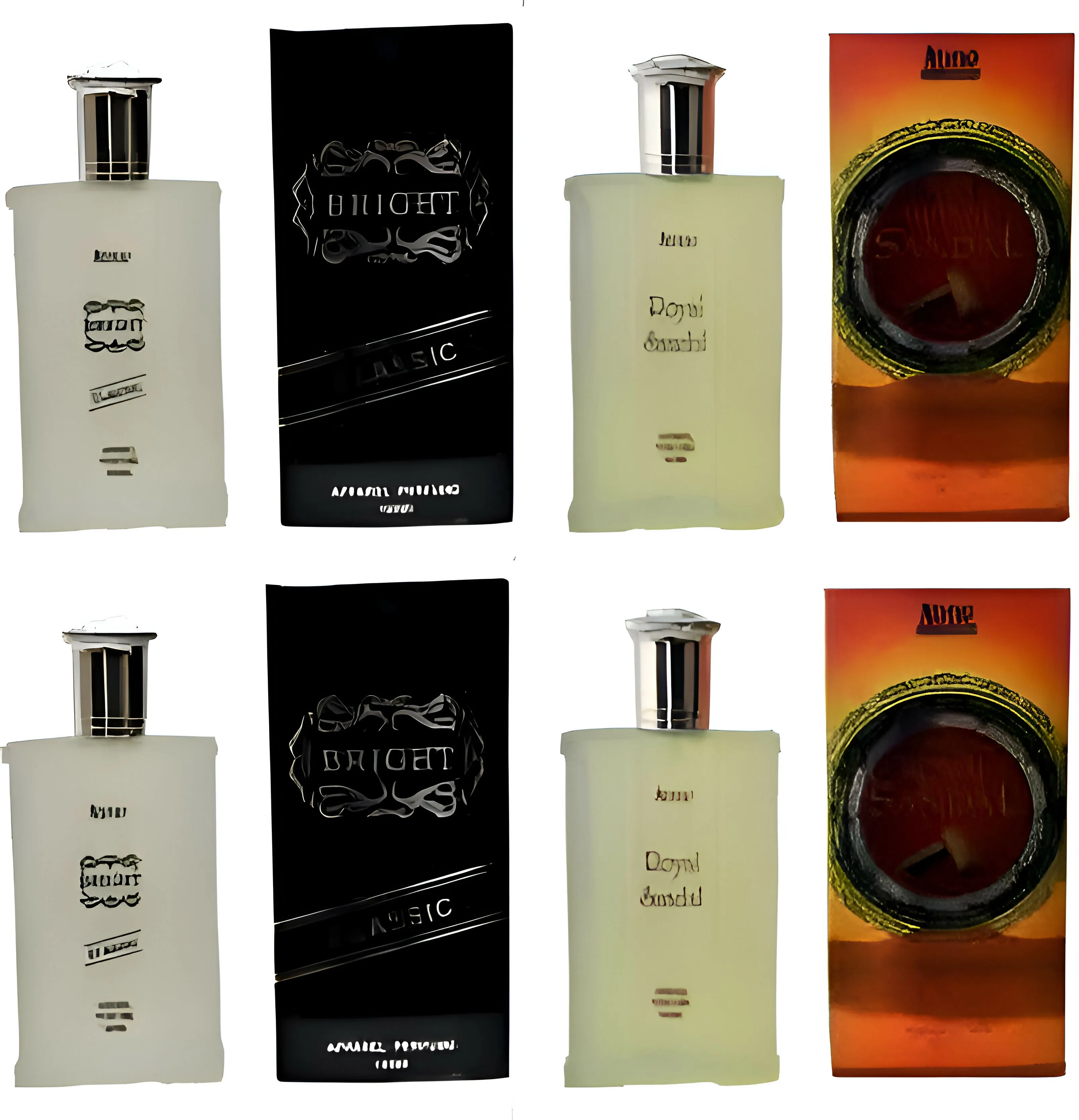 Aone Bright Classic and Royal Sandal Perfumes For Men (Pack of 4 ,100ml Each)
