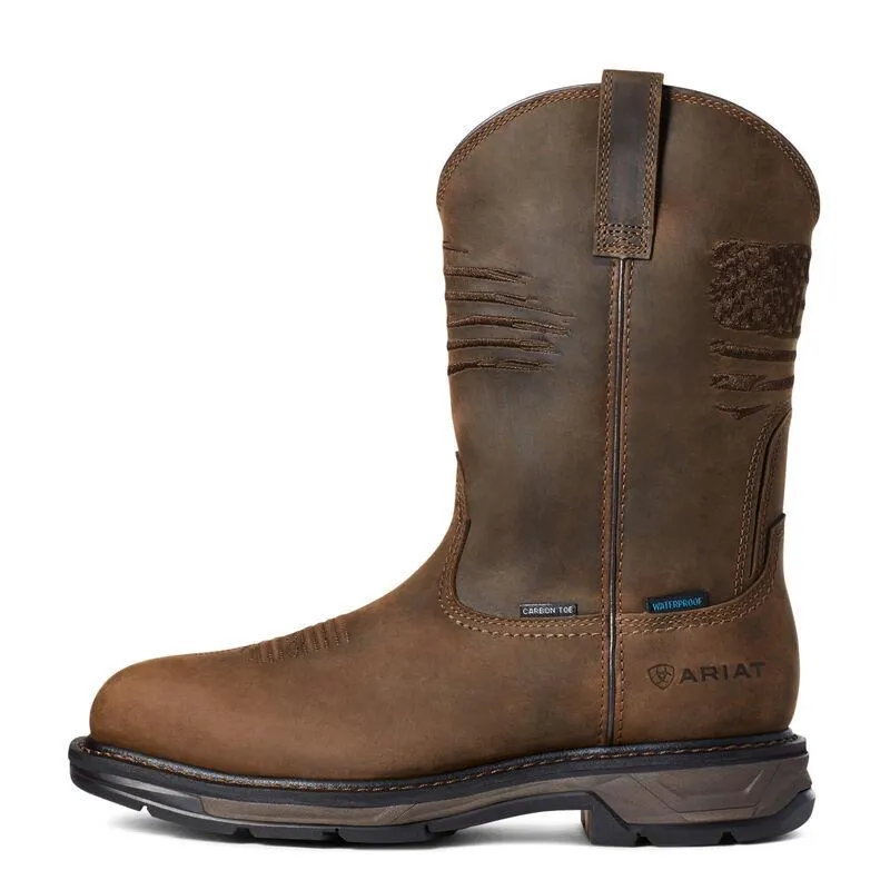 Ariat 36002 WorkHog XT Patriot Waterproof Carbon Toe Work Boot 10036002