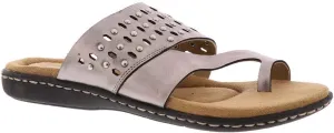 ARRAY Women's Catalina Leather Slip-On Sandal with Studs