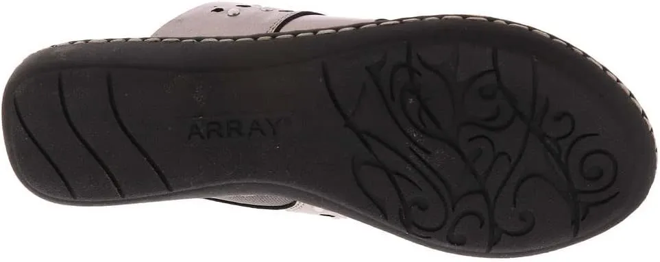ARRAY Women's Catalina Leather Slip-On Sandal with Studs