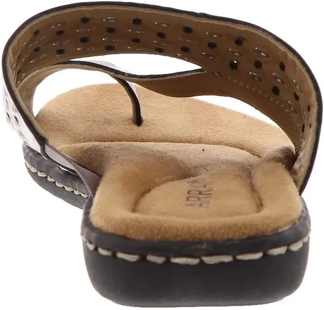 ARRAY Women's Catalina Leather Slip-On Sandal with Studs