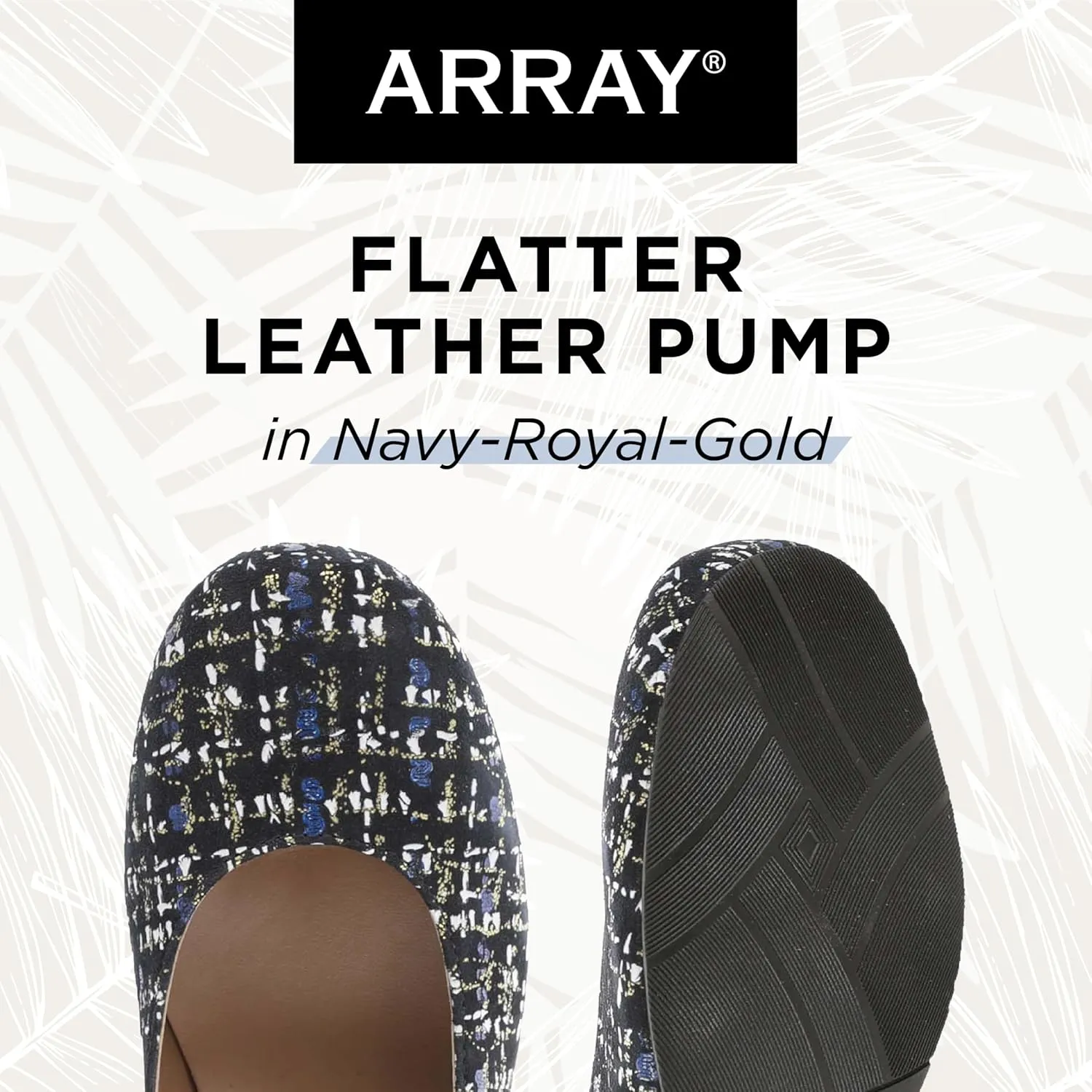 ARRAY Women’s Flatter Low Heel Leather Dress Pump
