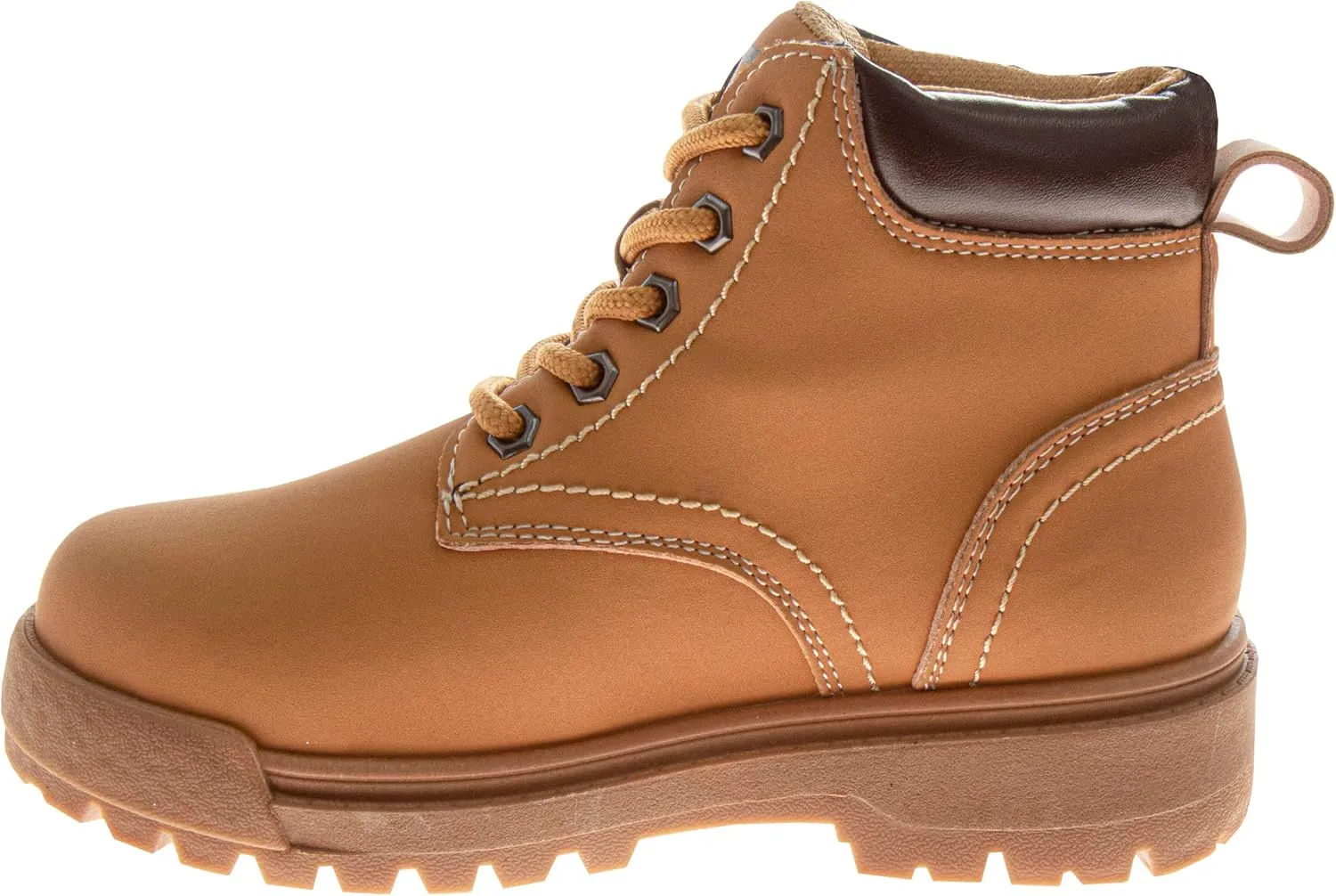 Avalanche Boy's Lace Up Construction Work Boots Outdoor Waterproof Hike Rugged Shoes-Toddler to Big Kid