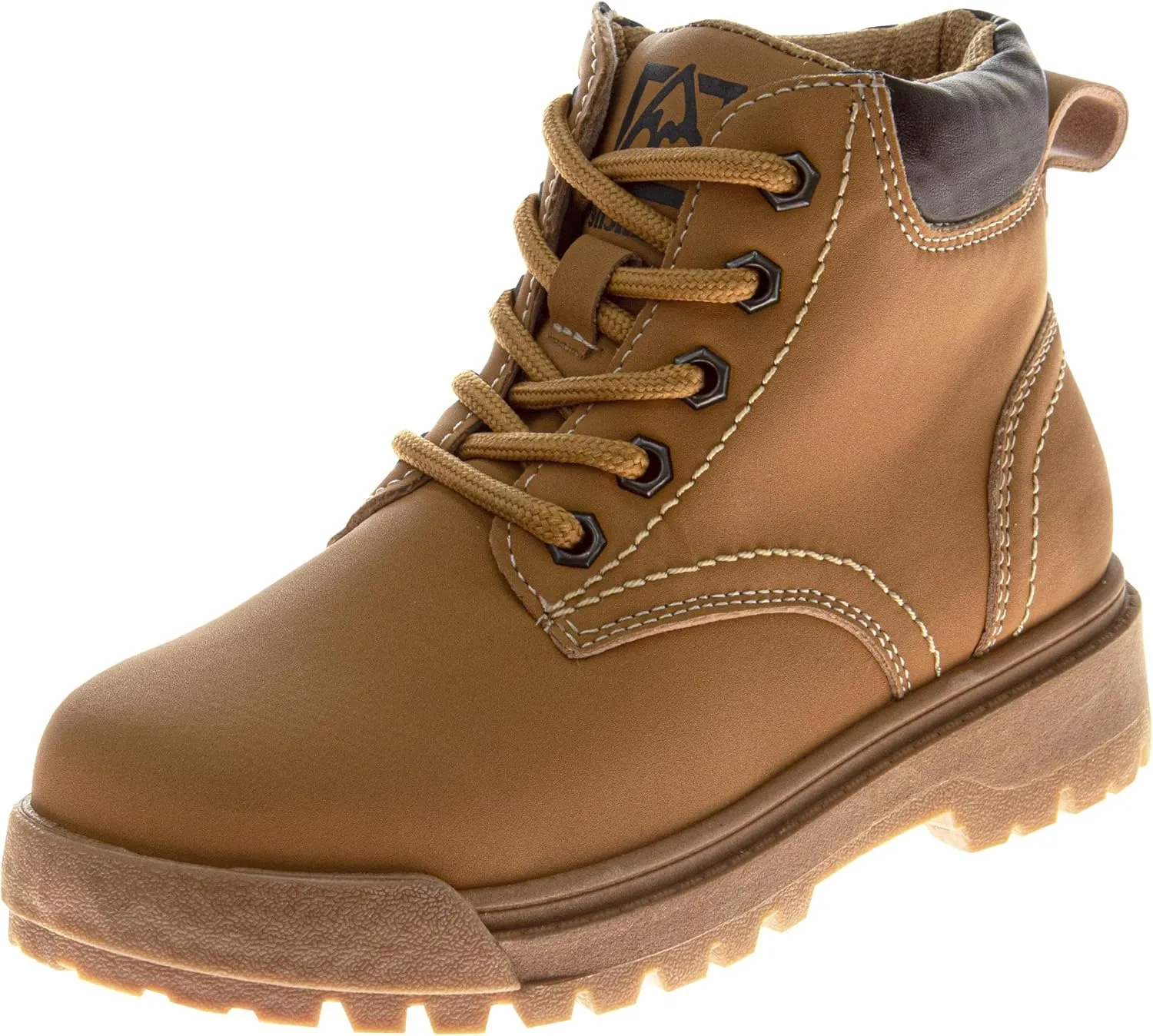 Avalanche Boy's Lace Up Construction Work Boots Outdoor Waterproof Hike Rugged Shoes-Toddler to Big Kid
