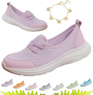Azdealy Orthopedic Shoes, Azdealy Womens Soft Sole Mesh Comfort Orthopedic Shoes, Lightweight Soft Slip on Arch Support Walking