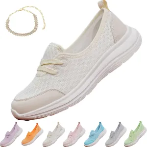 Azdealy Orthopedic Shoes, Women's Soft Sole Mesh Comfort Orthopedic Shoe, Slip-on Walking Shoes with Arch Support