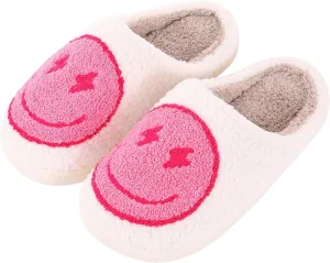 Bad Cute Bunny Slippers for Women Men Soft Fuzzy Slippers Warm Cozy Love Heart Slippers Plush Slip-On House Slippers