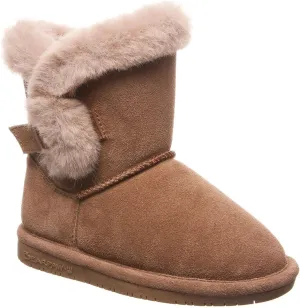 BEARPAW Betsey Youth Multiple Colors | Youth's Boot Classic Suede | Kid's Slip On Boot | Comfortable Winter Boot