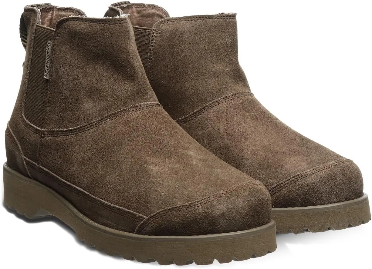 BEARPAW Men's Nick Boot | Men's Boot Classic Suede | Men's Boots | Comfortable Winter Boot