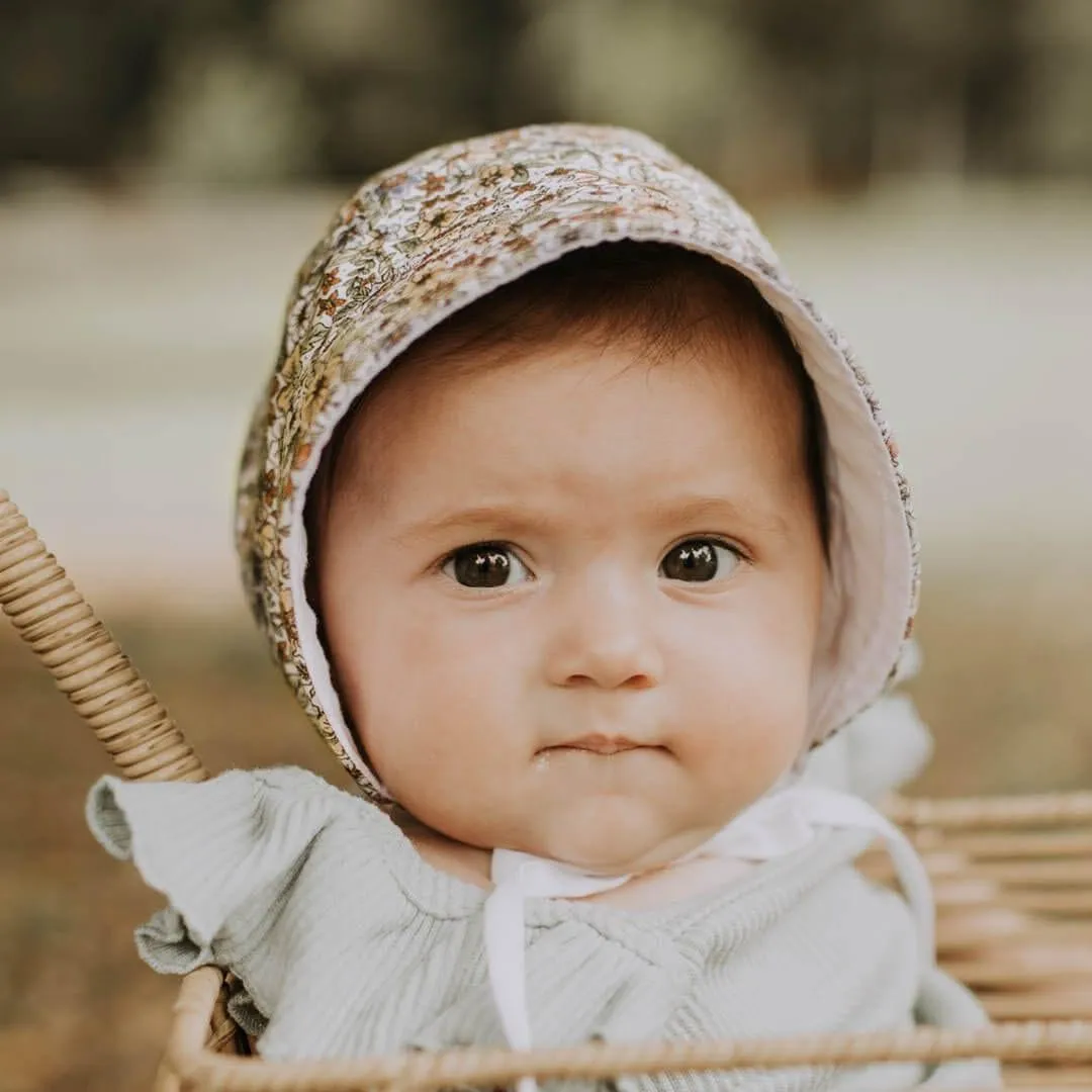 Bedhead Reversible Bonnet Hat- Winnie/Blanc M