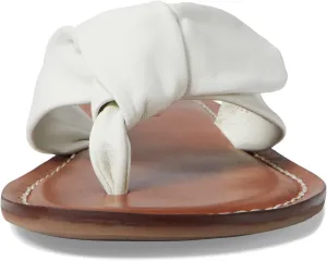 Bernardo Women's White Lillian Leather Flip-Flop Sandal
