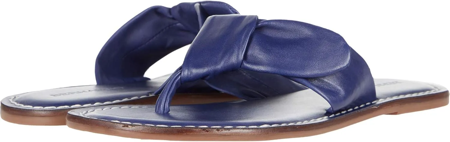 Bernardo Women's White Lillian Leather Flip-Flop Sandal