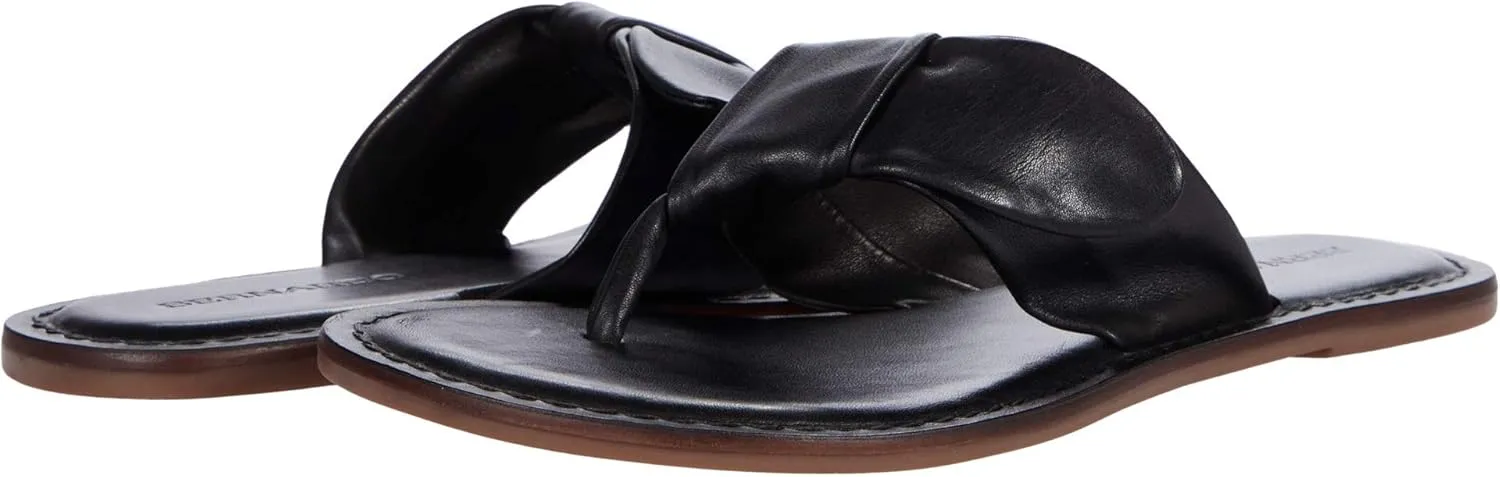 Bernardo Women's White Lillian Leather Flip-Flop Sandal
