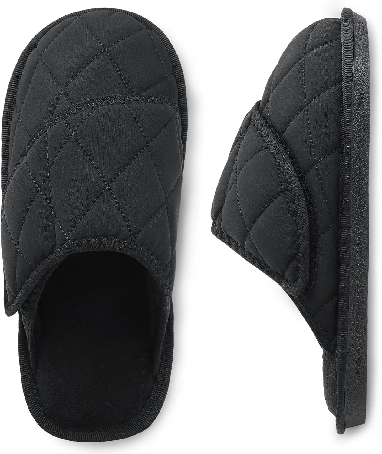 Besroad Womens Slippers Wide Diabetic Shoes Adjustable House Slippers Memory Foam Bedroom Shoes Arthritis Edema Indoor Outdoor