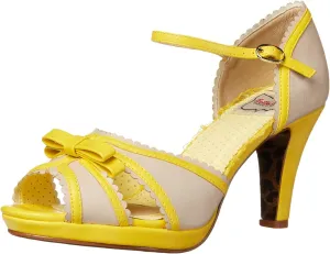 Bettie Page Women's Pinup, Retro, Vintage Heeled Sandal