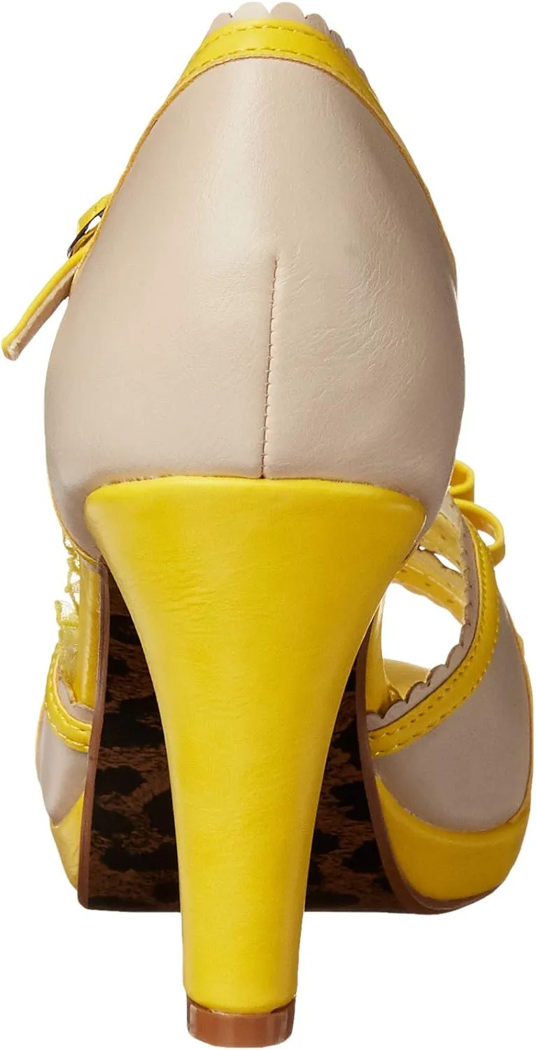 Bettie Page Women's Pinup, Retro, Vintage Heeled Sandal