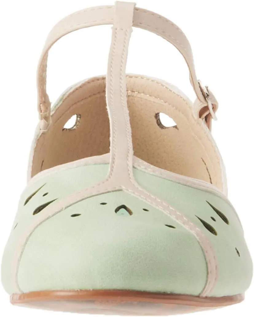 Bettie Page Women's Pinup, Retro, Vintage Mary Jane Flat