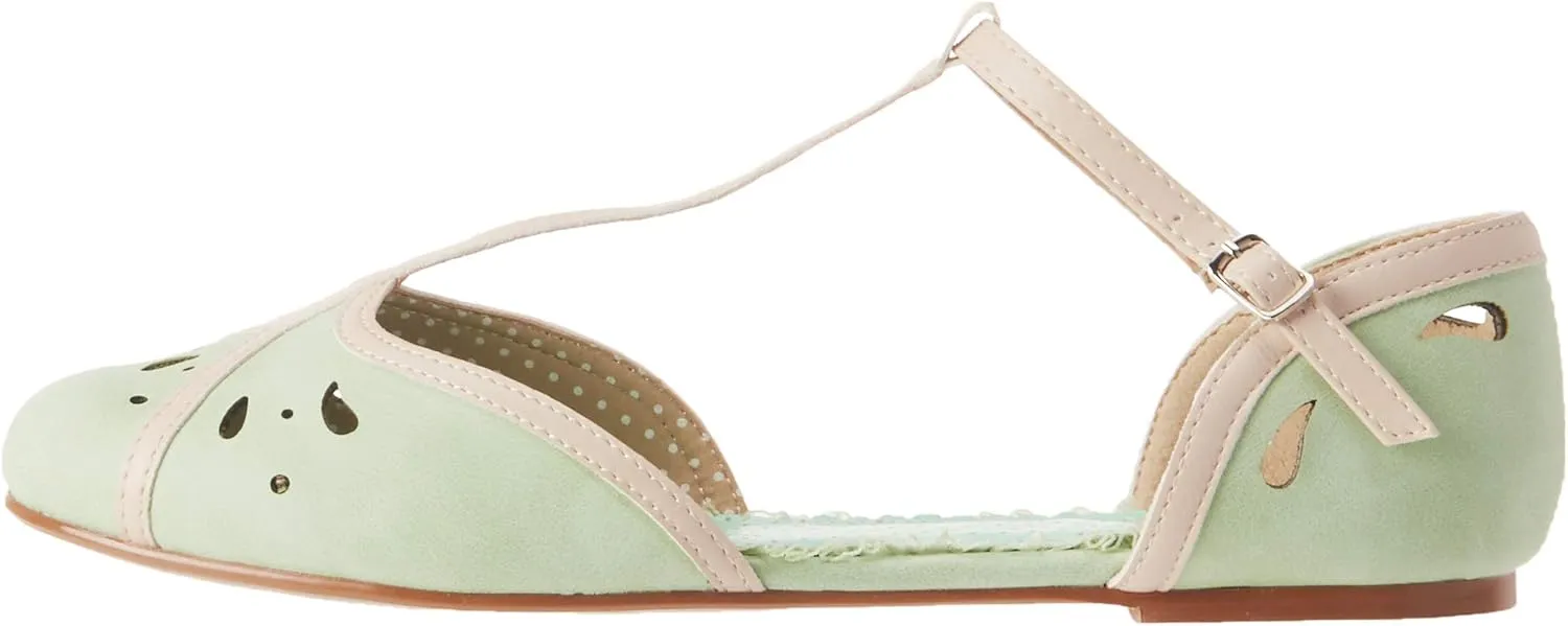 Bettie Page Women's Pinup, Retro, Vintage Mary Jane Flat