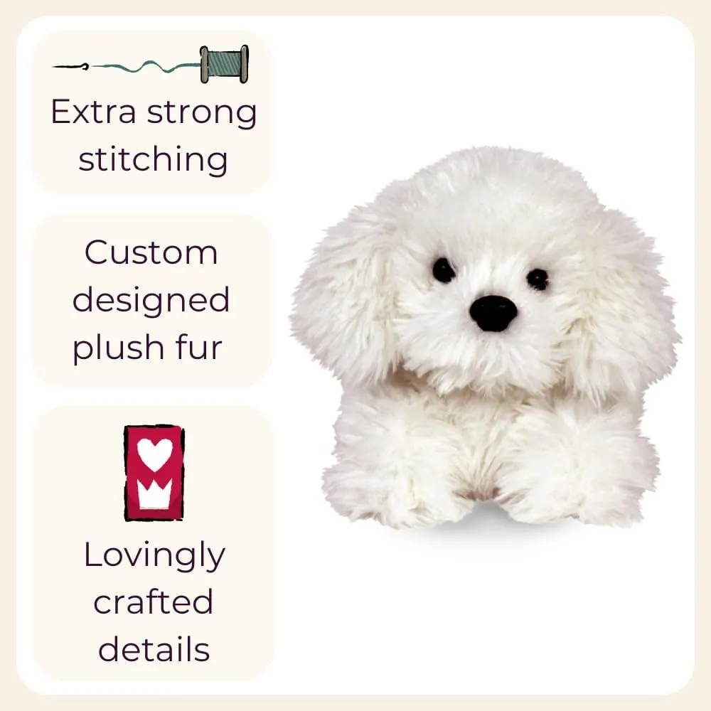 Bichon Frise Slippers for Women and Men - Fuzzy Plush Dog Slippers for Adults