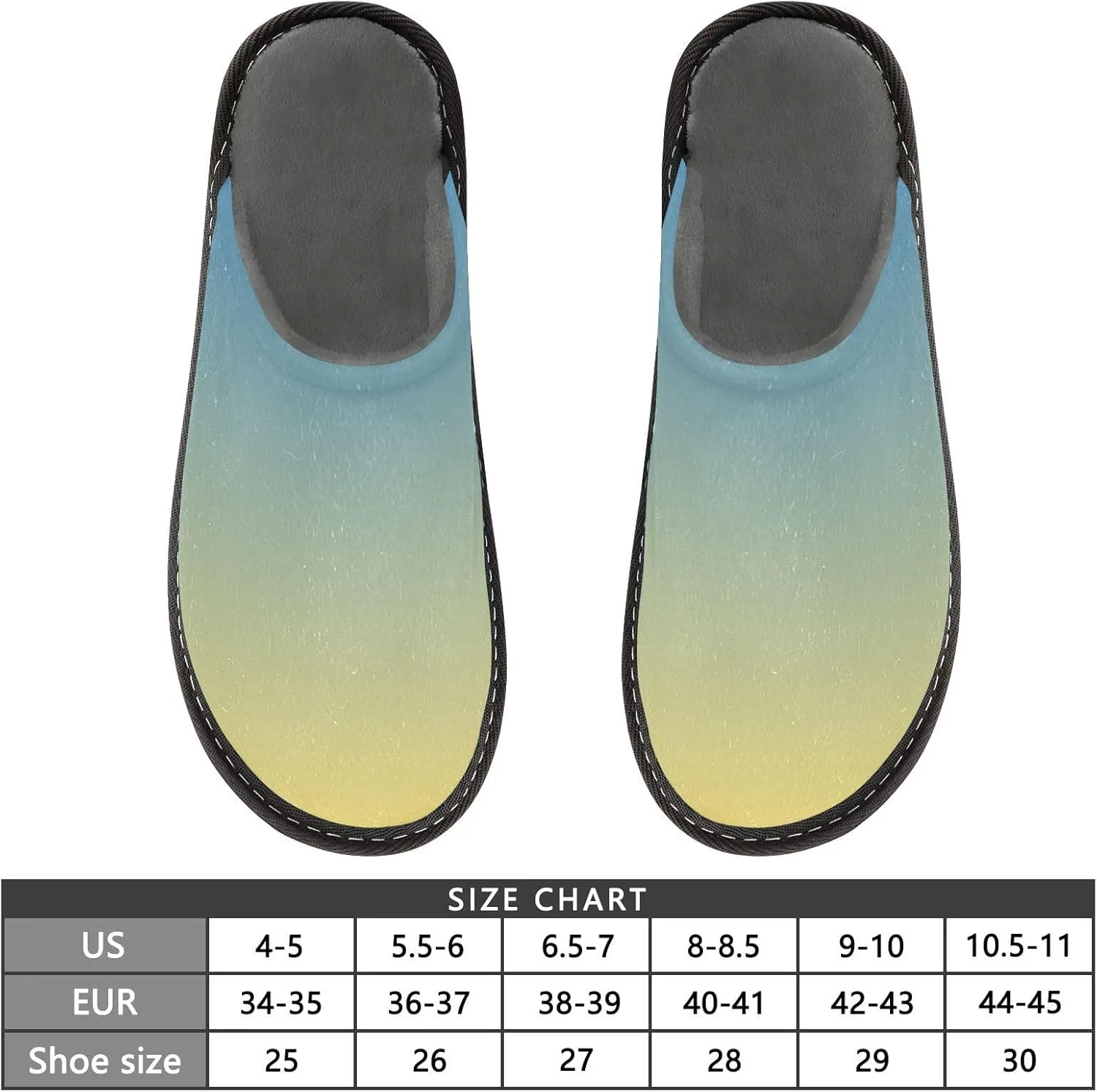 Black Red House Slippers for Women Men Non-Slip Slip On Slippers