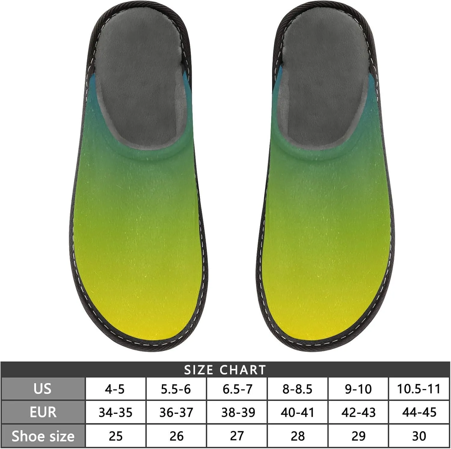 Black Red House Slippers for Women Men Non-Slip Slip On Slippers