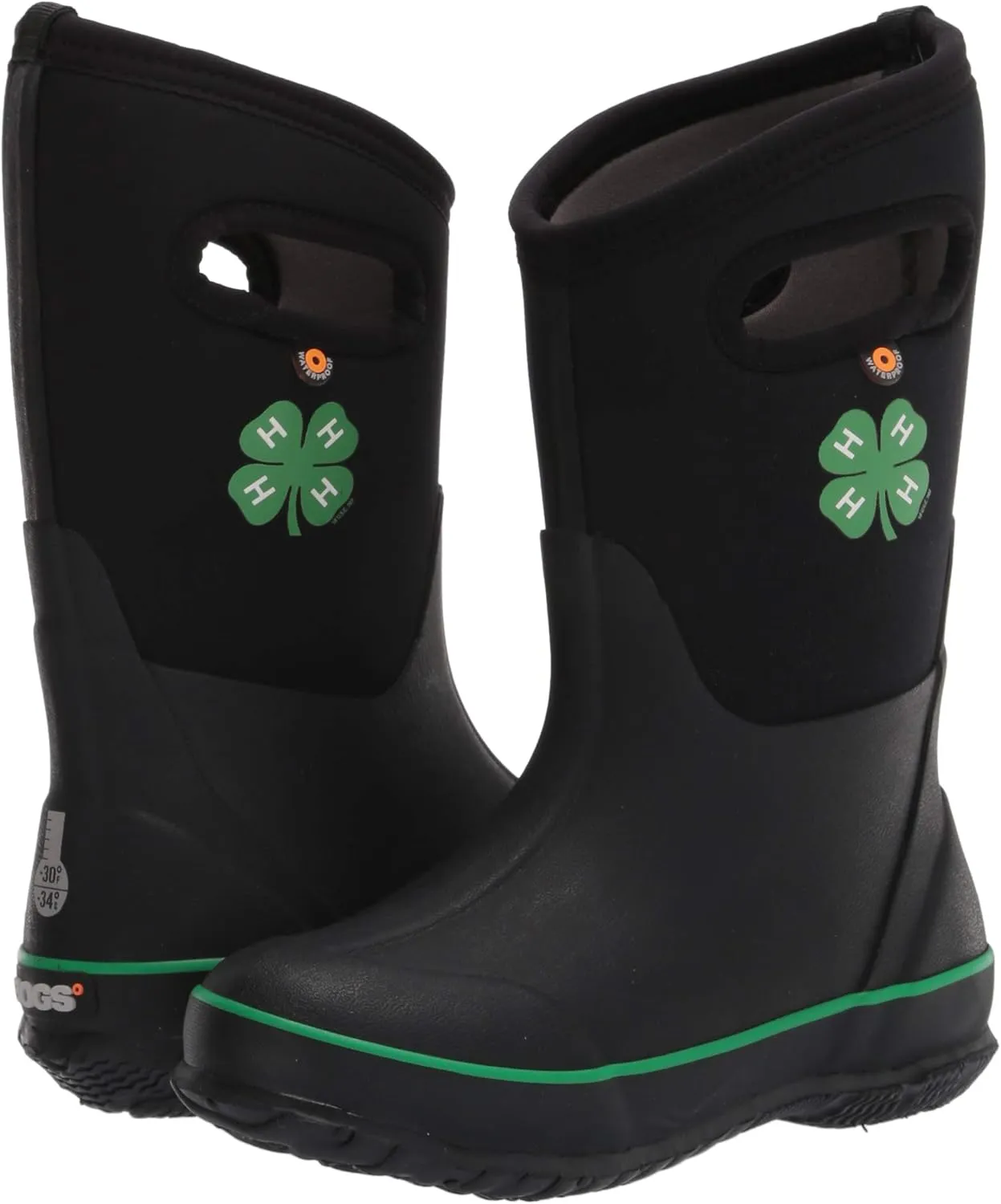 BOGS Unisex-Child Classic High Waterproof Insulated Rubber Neoprene Rain Boot