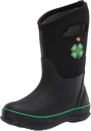 BOGS Unisex-Child Classic High Waterproof Insulated Rubber Neoprene Rain Boot