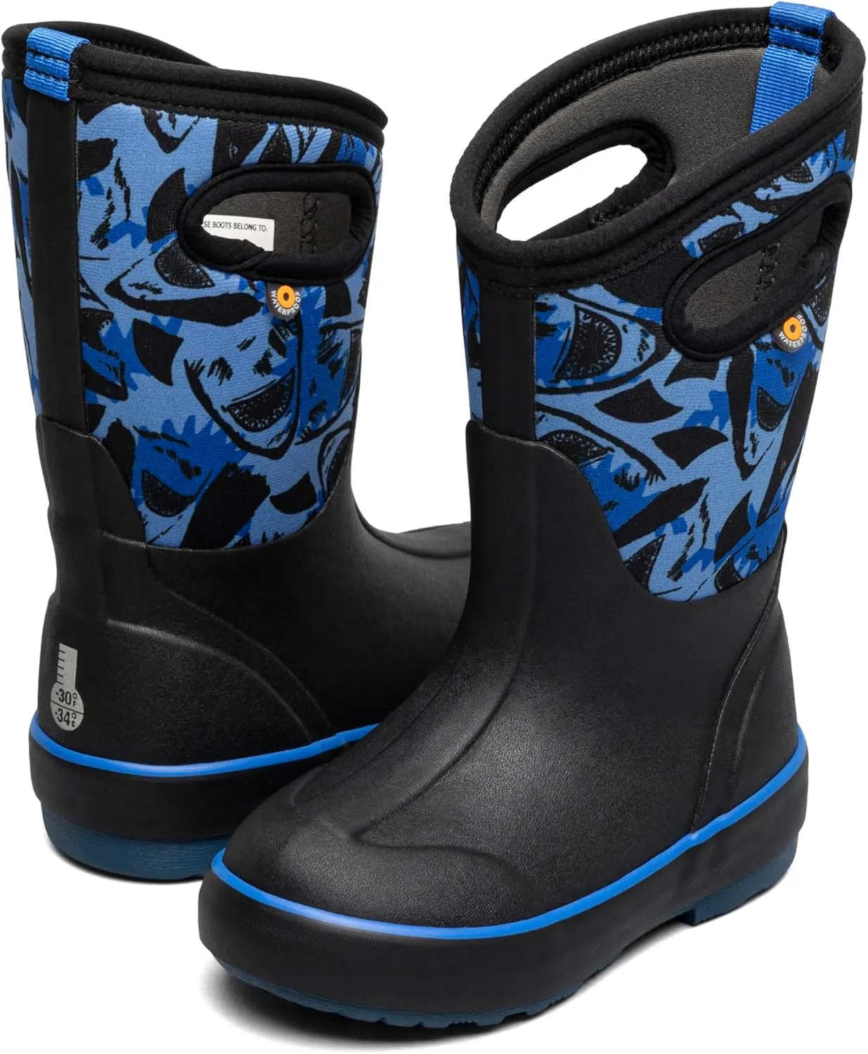 BOGS Unisex-Child Classic Ii-Sharks (Toddler/Little Big Kid) Rain Boot