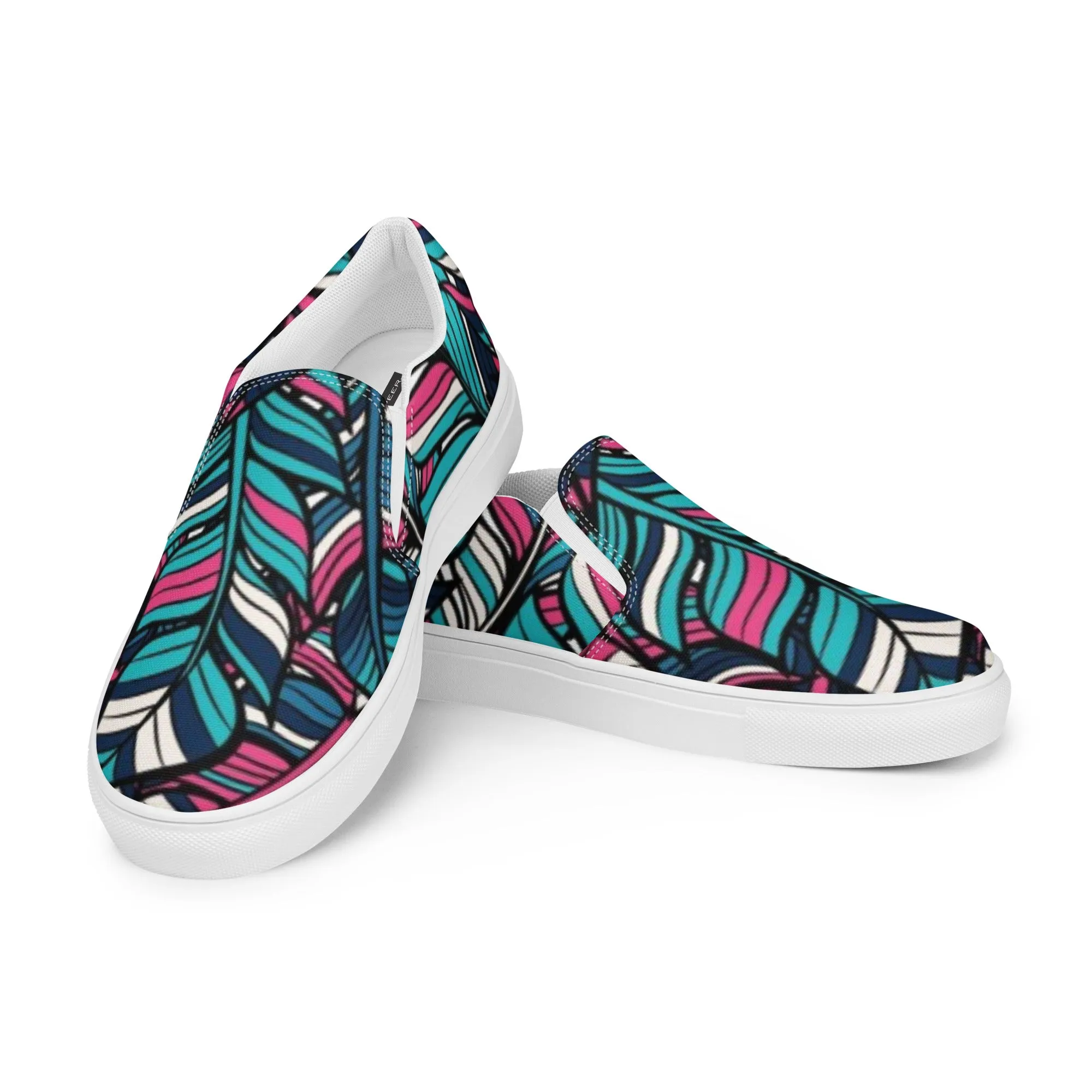 Boho Feathering Women’s slip-on canvas shoes