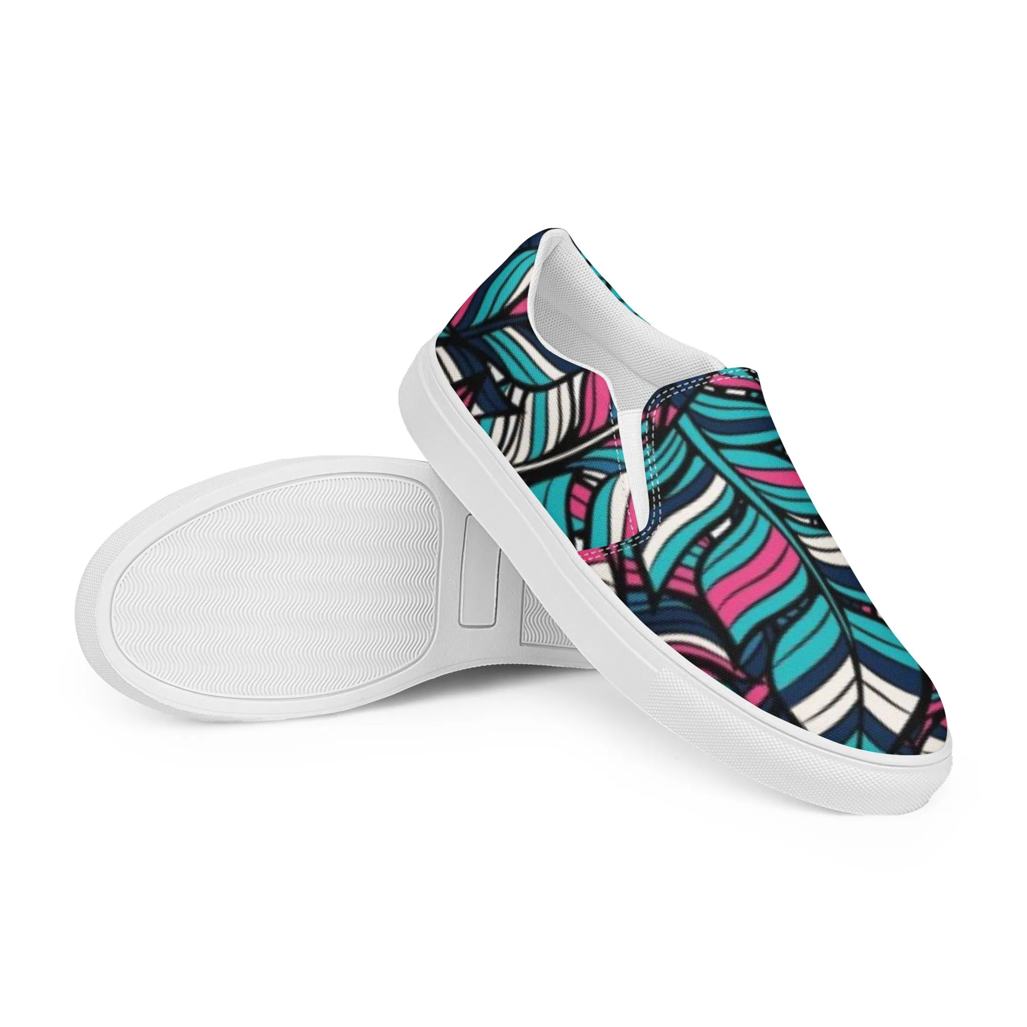 Boho Feathering Women’s slip-on canvas shoes