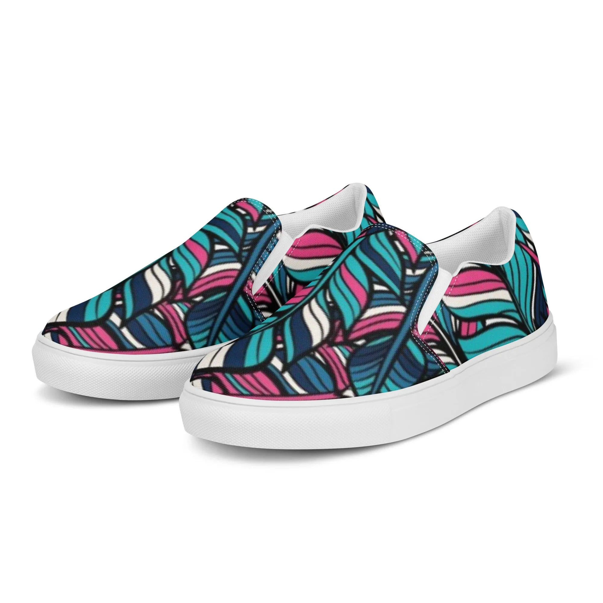 Boho Feathering Women’s slip-on canvas shoes