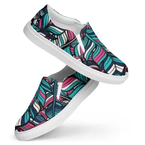 Boho Feathering Women’s slip-on canvas shoes