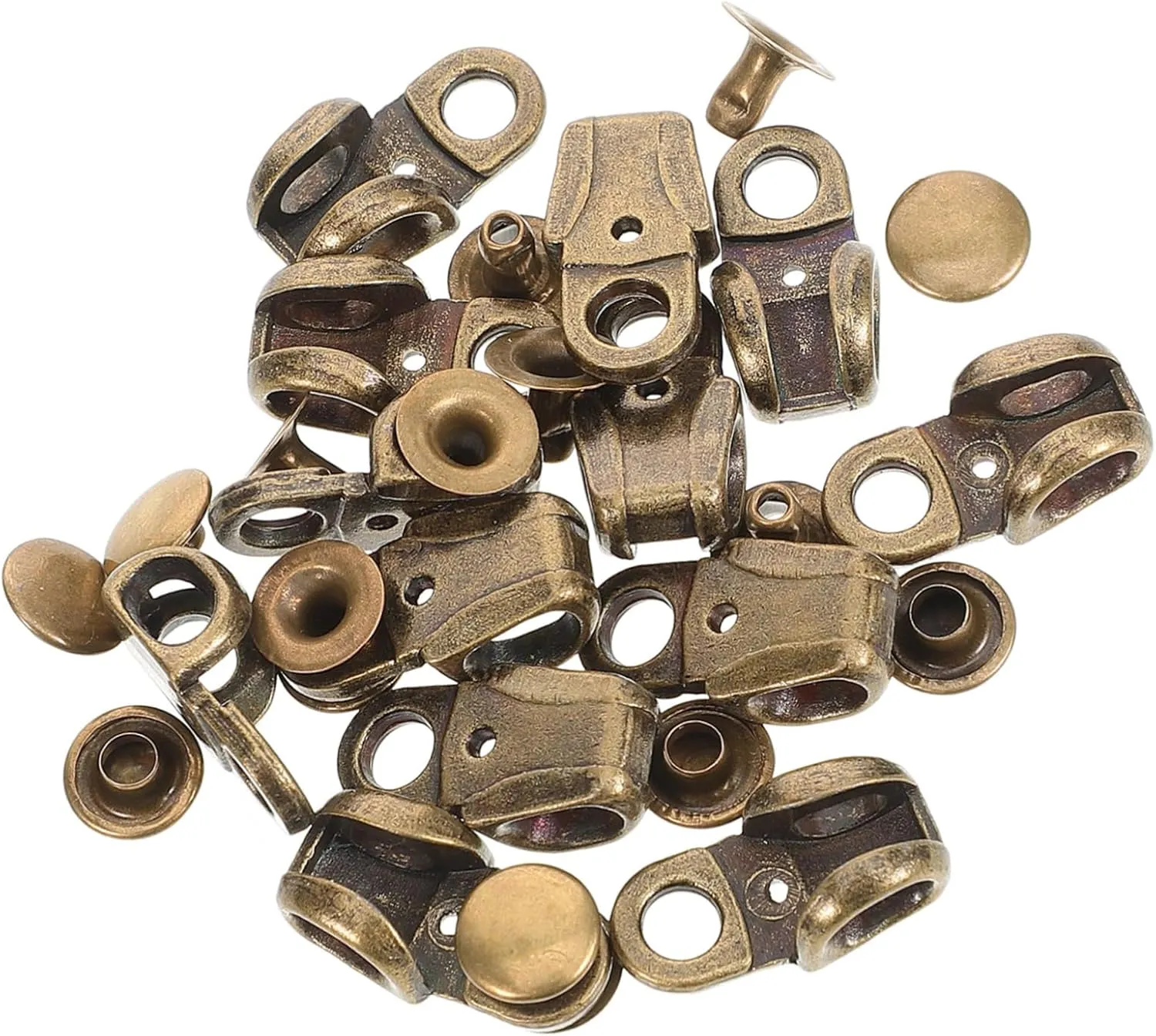 Boot Lace Hooks Locking Clips Shoe Lace Locks Boot Hooks for Repair 20pcs Metal Copper