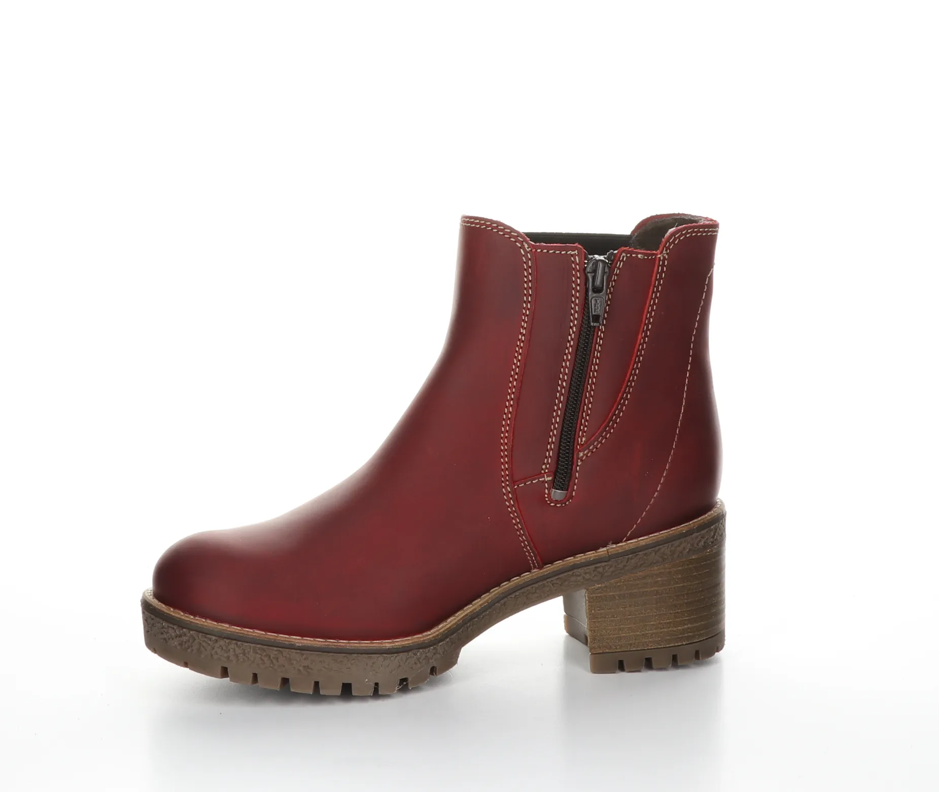 BOS & CO MASS RED LEATHER WATERPROOF