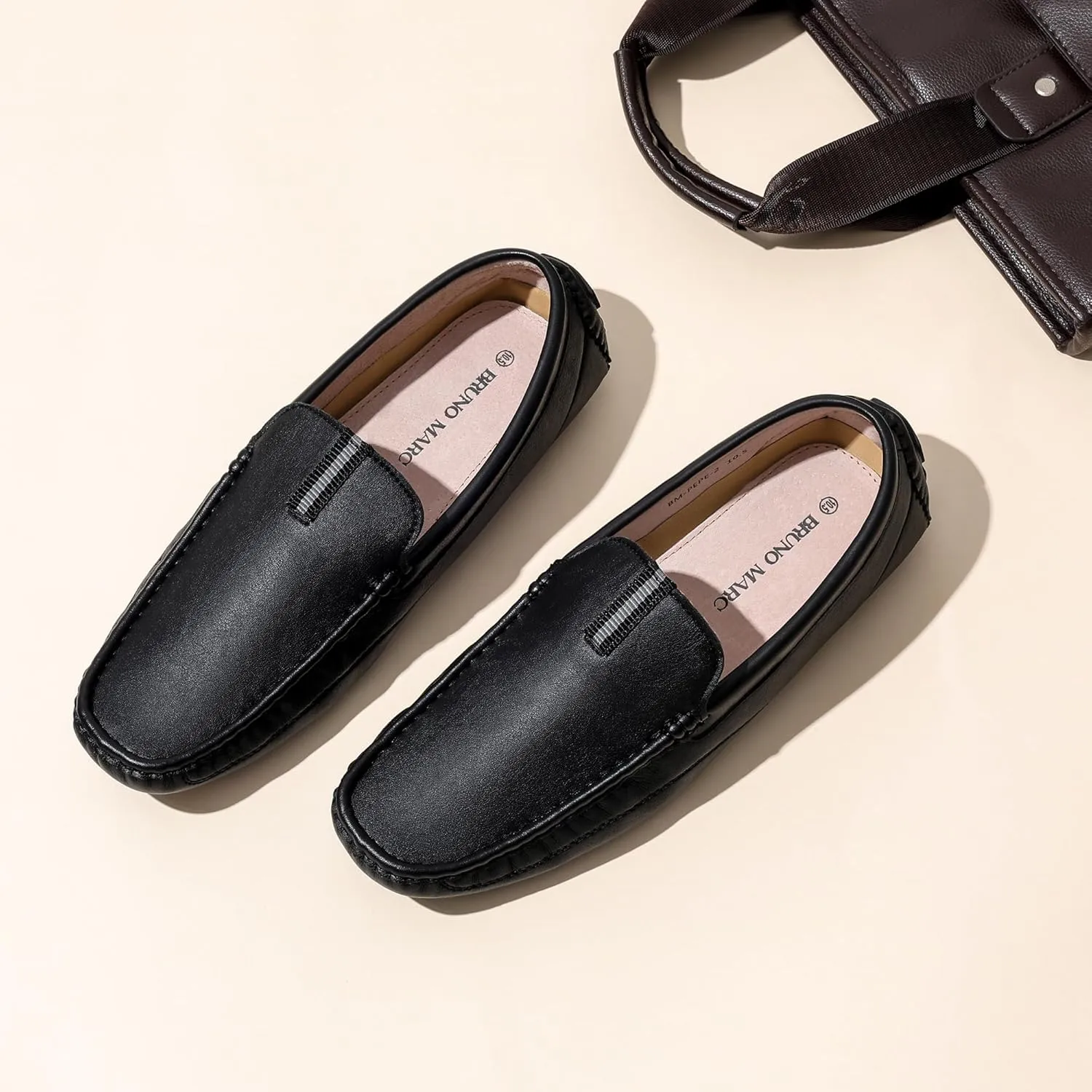Bruno Marc Men's Driving Moccasins Penny Loafers Slip on Loafer Shoes