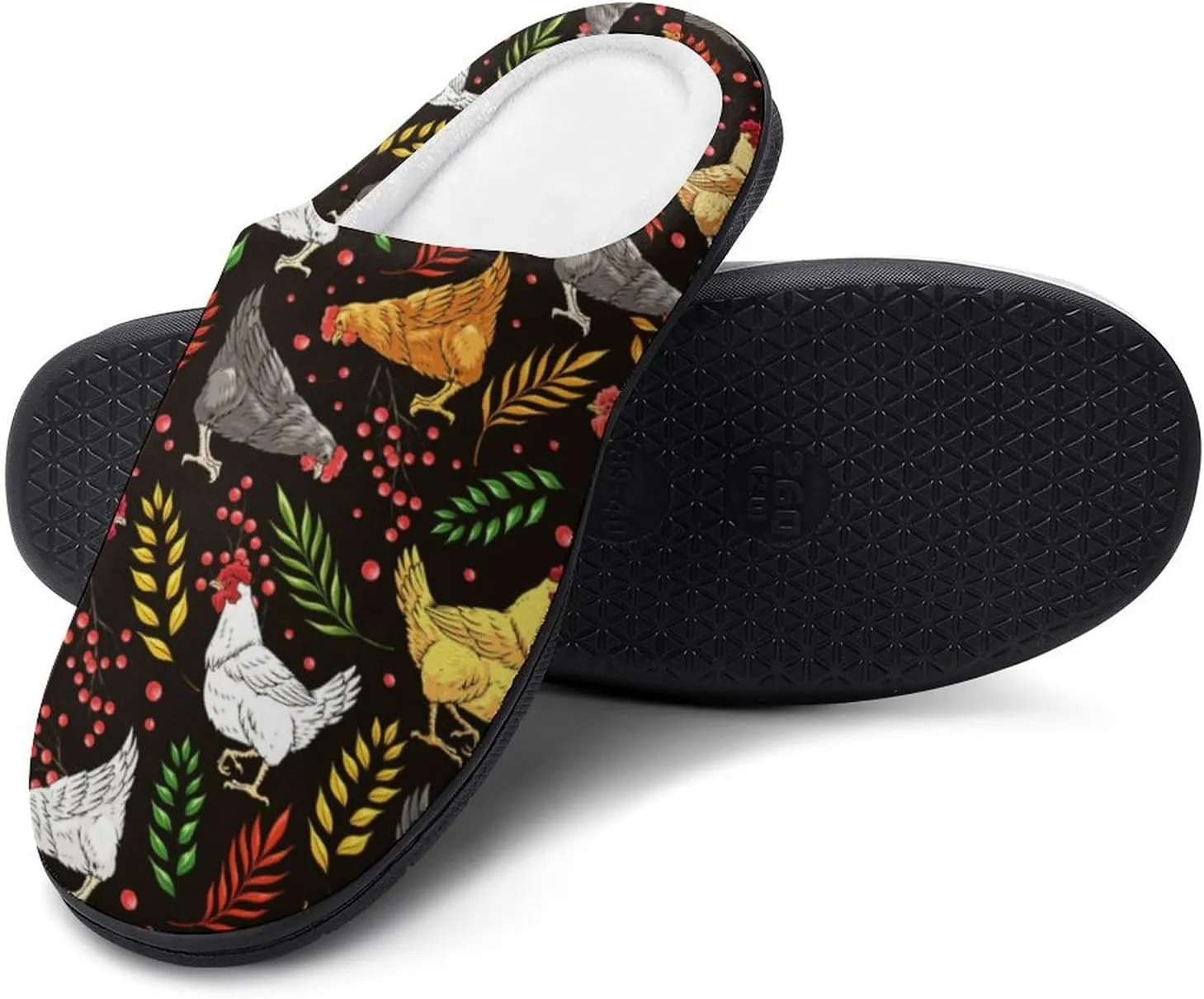 Cactus Clog Slippers For Men Non-Slip Warm House Slippers Women's Cotton Slippers Bedroom Slip-On Shoes Indoor Outdoor