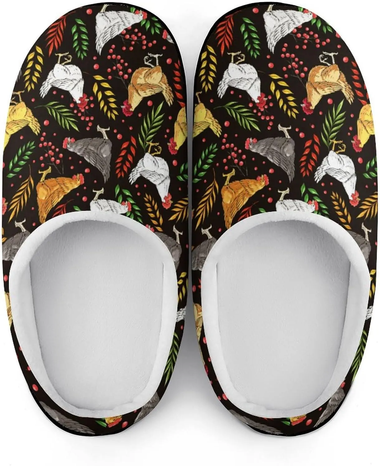 Cactus Clog Slippers For Men Non-Slip Warm House Slippers Women's Cotton Slippers Bedroom Slip-On Shoes Indoor Outdoor