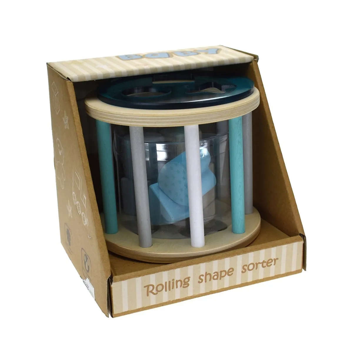 Calm & Breezy Rolling Shape Sorter - Blue
