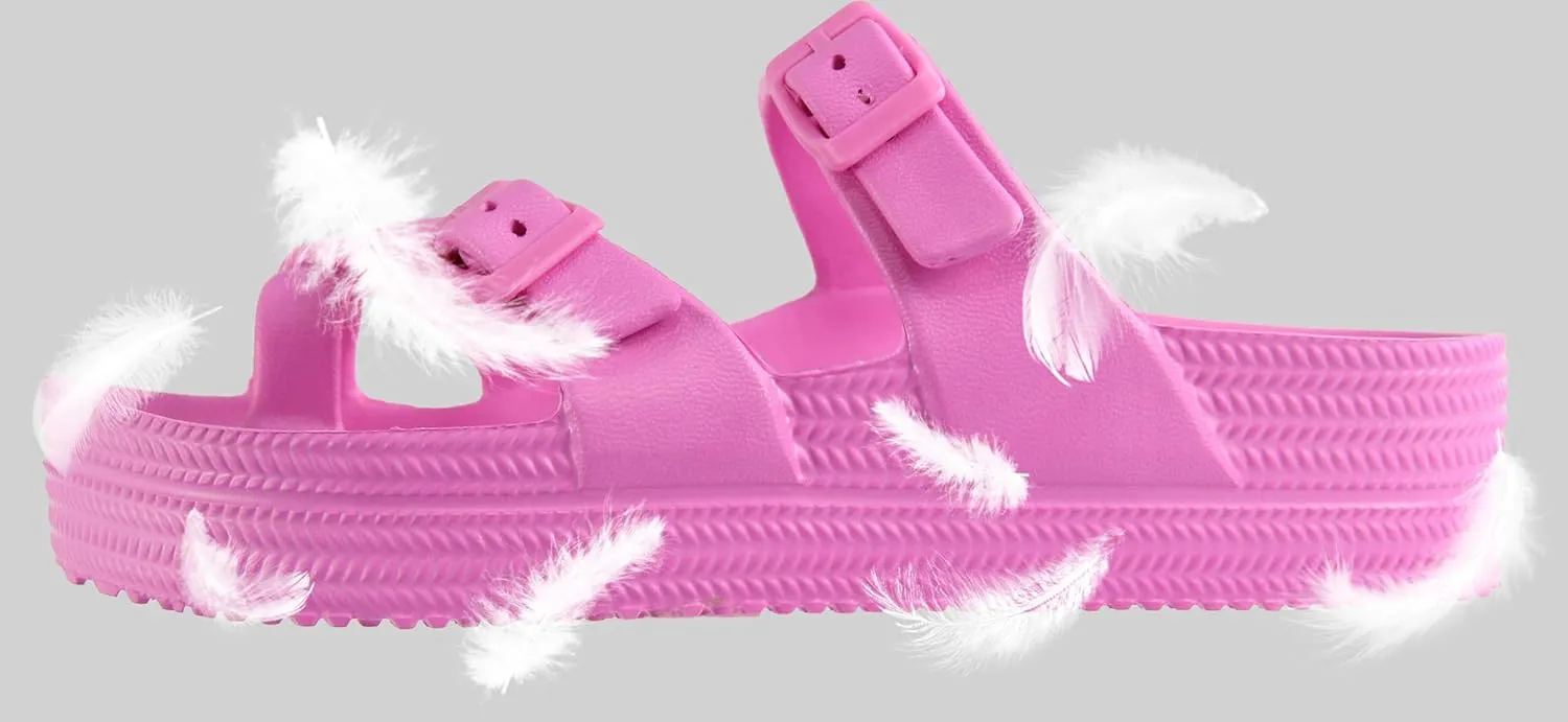CAMVAVSR Comfortable Sandals for Women Lightweight Slides