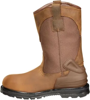 Carhartt Heritage Men's 11" Waterproof Steel Toe Wellington Work Boot, Brown - 15 W