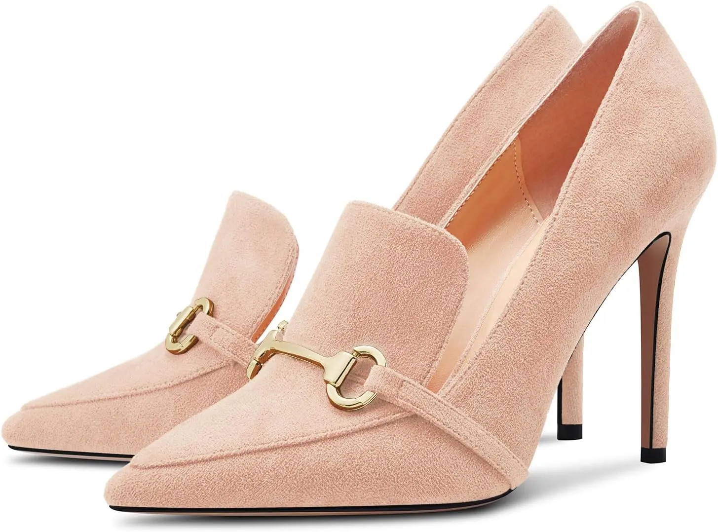 Castamere Womens High Stiletto Heel Pointed Toe Slip-on Pumps Wedding Office 3.9 Inches Heels