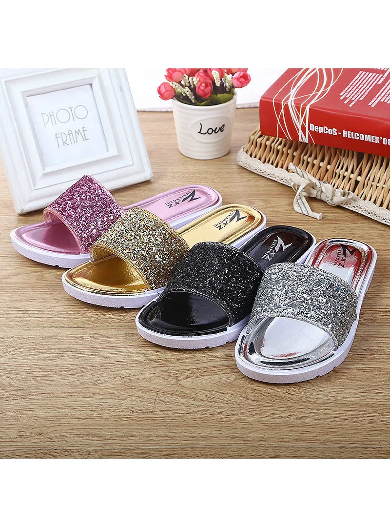 Casual Sandals Slipper Sequins Beach Flat